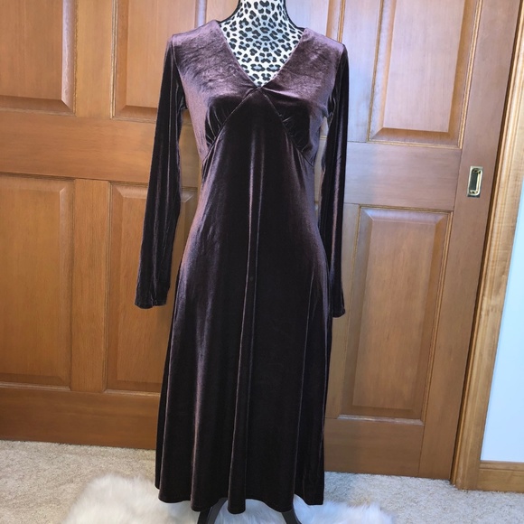 lands end velvet dress